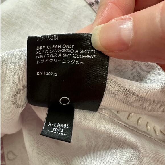 NWT Amiri Lavender Bandana Reconstructed Flannel Button Shirt XL - Picture 14 of 16